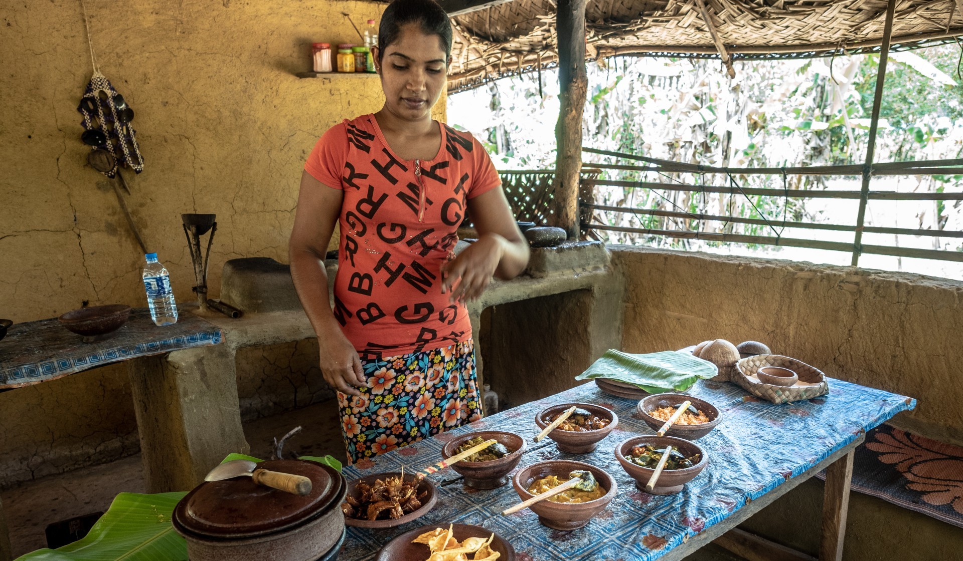 Heirloom recipes with a village matriarch cooking